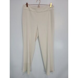 Iris Setlakwe Women's Beige Straight Leg‎ Career Dress Pants Size 10